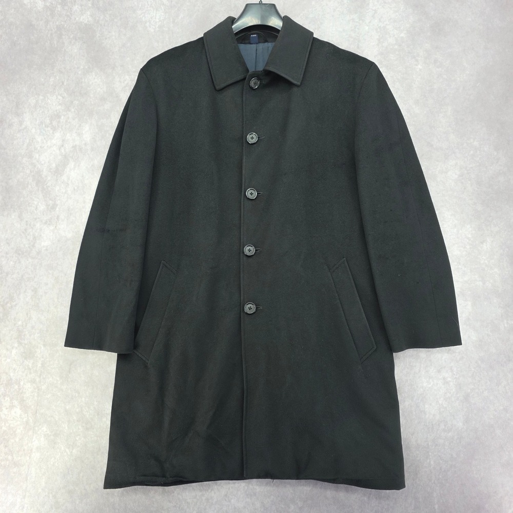 Turnbury Loro Piana Storm System Wool Overcoat Black Mens 40S Car Coat Dillard's